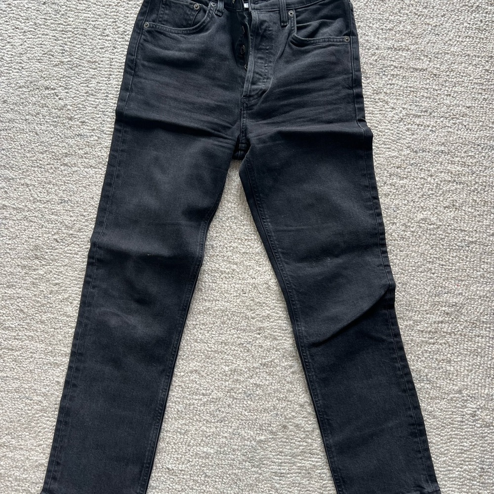 Agolde Black Straight Jeans Classic Style
